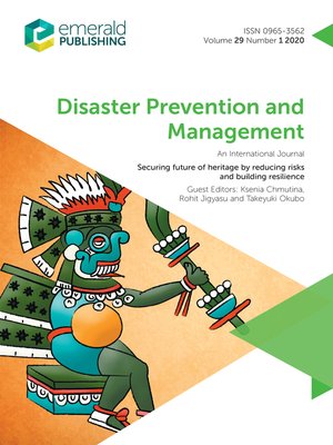 cover image of Disaster Prevention and Management: An International Journal, Volume 29, Number 1